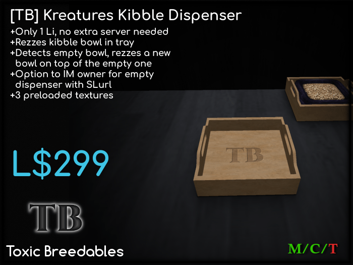 NEW Kreatures Kibble Tray