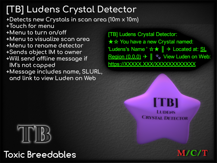 [TB] Ludens Crystal Detector